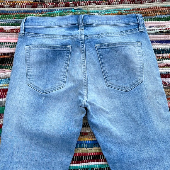 Gap 1969 Lt Blue Distressed Girlfriend Jeans-#1873 - Picture 10 of 12